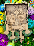 SpongeBob Square Pants Laser Engraved 3D Art