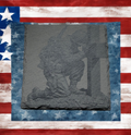Set of Four Laser‑Engraved Slate Coasters: “Honor of the Fallen”